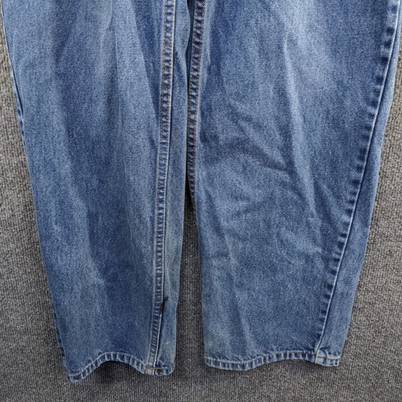 Eddie Domani Men's Straight Leg Jeans Blue 32x32 Stone Wash Denim 5-Pocket - Picture 4 of 13